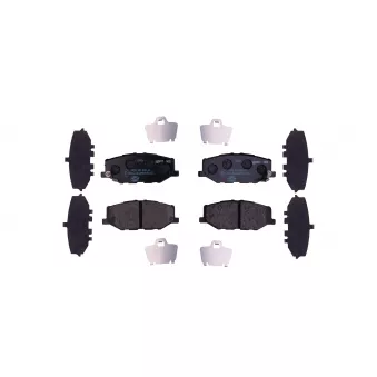 Jeu de 4 plaquettes de frein avant HELLA