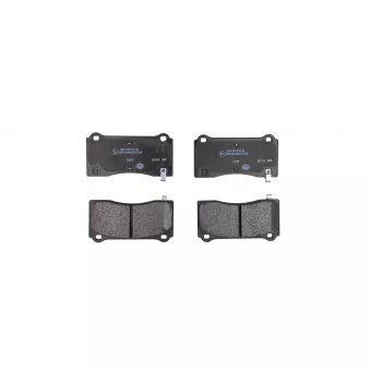 Jeu de 4 plaquettes de frein avant HELLA 8DB 355 040-861