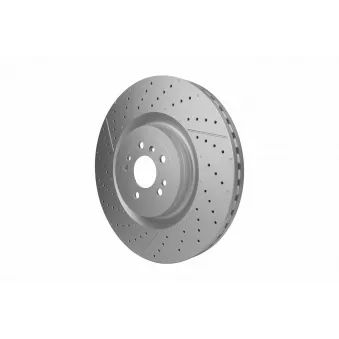 Jeu de 2 disques de frein avant HELLA 8DD 355 134-711