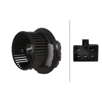 Pulseur d'air habitacle HELLA 8EW 366 400-411