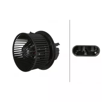 Pulseur d'air habitacle HELLA 8EW 366 400-551