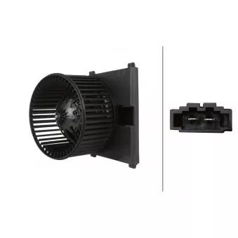 Pulseur d'air habitacle HELLA 8EW 366 400-841
