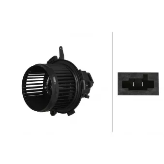 Pulseur d'air habitacle HELLA 8EW 366 400-951