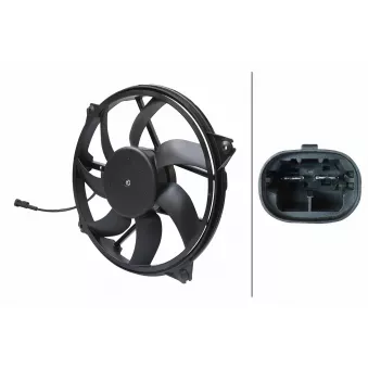 Ventilateur, refroidissement du moteur HELLA 8EW 366 420-001