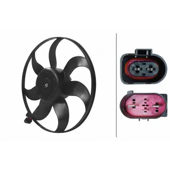 Ventilateur, refroidissement du moteur HELLA 8EW 366 420-131