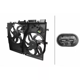 Ventilateur, refroidissement du moteur HELLA 8EW 366 420-181