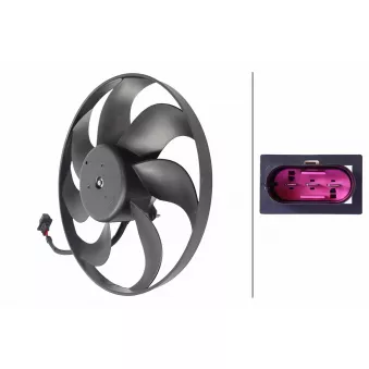 Ventilateur, refroidissement du moteur HELLA