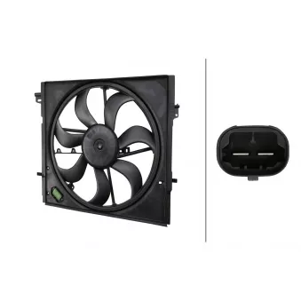 Ventilateur, refroidissement du moteur HELLA