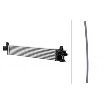 Intercooler, échangeur HELLA 8ML 366 470-871
