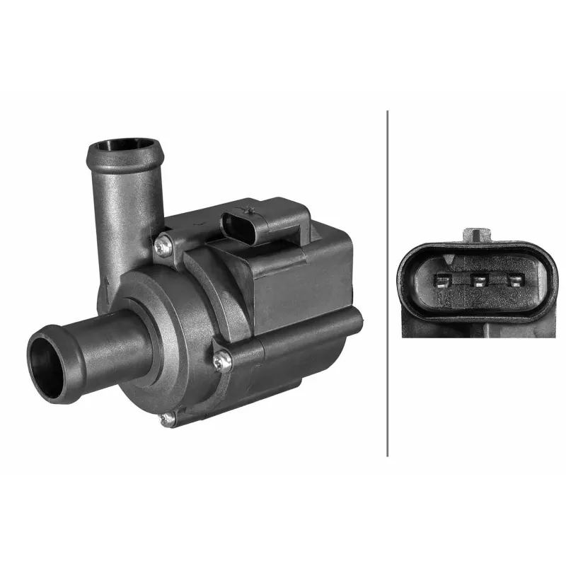 Pompe à eau auxiliaire (circuit d'eau de refroidiss) HELLA 8TW 358 313-351