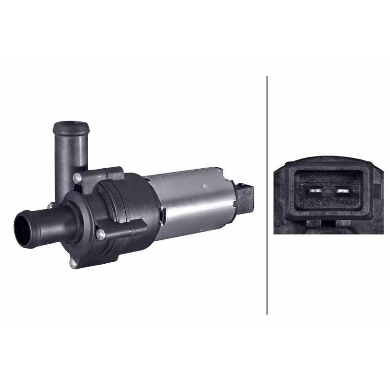 Pompe à eau auxiliaire (circuit d'eau de refroidiss) HELLA 8TW 358 313-391