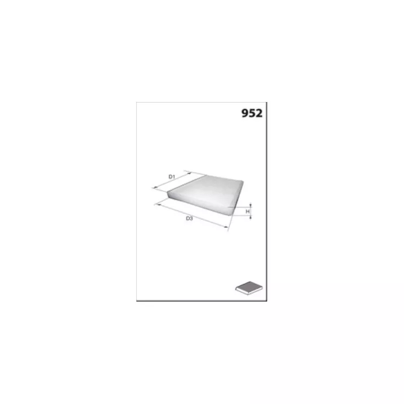 Filtre, air de l'habitacle MECAFILTER EAR7040