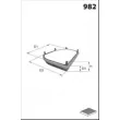 Filtre, air de l'habitacle MECAFILTER EKR7023 - Visuel 2
