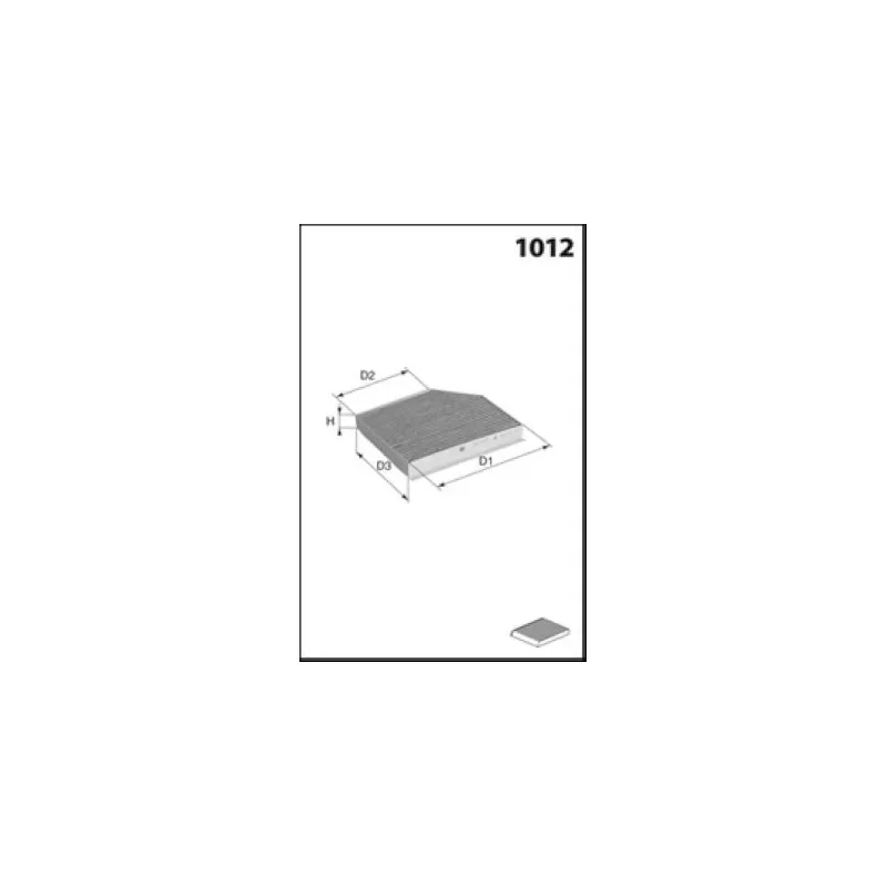 Filtre, air de l'habitacle MECAFILTER EKR7408