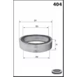 Filtre à air MECAFILTER EL3414 - Visuel 2