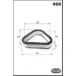 Filtre à air MECAFILTER EL3543 - Visuel 2
