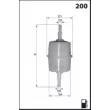 Filtre à carburant MECAFILTER ELE2092B12 - Visuel 3