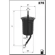 Filtre à carburant MECAFILTER ELE6068 - Visuel 2