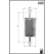 Filtre à carburant MECAFILTER ELE6126 - Visuel 2