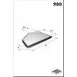 Filtre, air de l'habitacle MECAFILTER ELR7029 - Visuel 2
