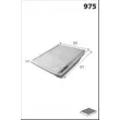 Filtre, air de l'habitacle MECAFILTER ELR7071 - Visuel 2