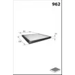 Filtre, air de l'habitacle MECAFILTER ELR7093 - Visuel 2
