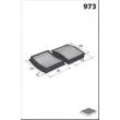 Filtre, air de l'habitacle MECAFILTER JLR7065 - Visuel 2