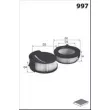 Filtre, air de l'habitacle MECAFILTER JLR7141 - Visuel 2