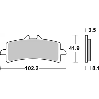 Jeu de 4 plaquettes de frein avant BREMBO 07BB37RC
