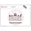 Jeu de 4 plaquettes de frein avant BREMBO 07BB3884 - Visuel 2