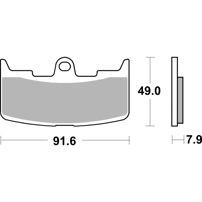 Jeu de 4 plaquettes de frein avant BREMBO 07GR68SA