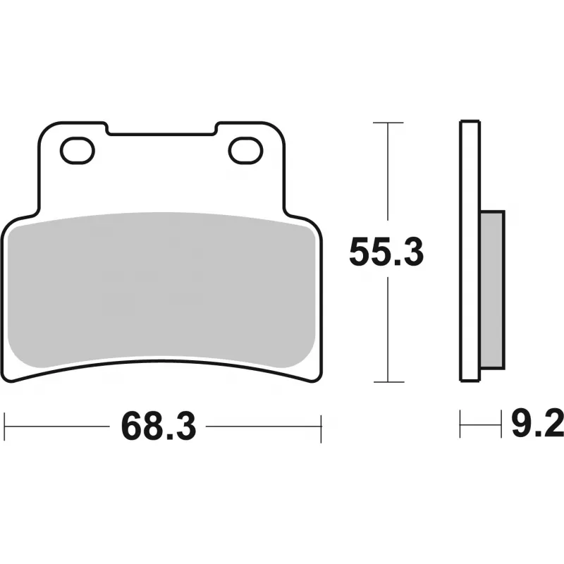 Jeu de 4 plaquettes de frein avant BREMBO 07GR77SR