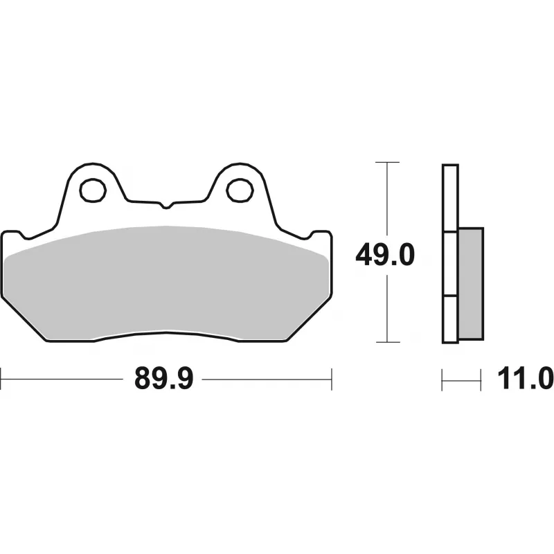 Jeu de 4 plaquettes de frein avant BREMBO 07HO10LA