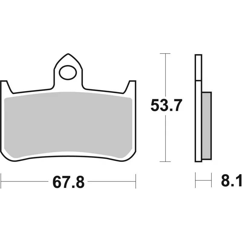 Jeu de 4 plaquettes de frein avant BREMBO 07HO2807