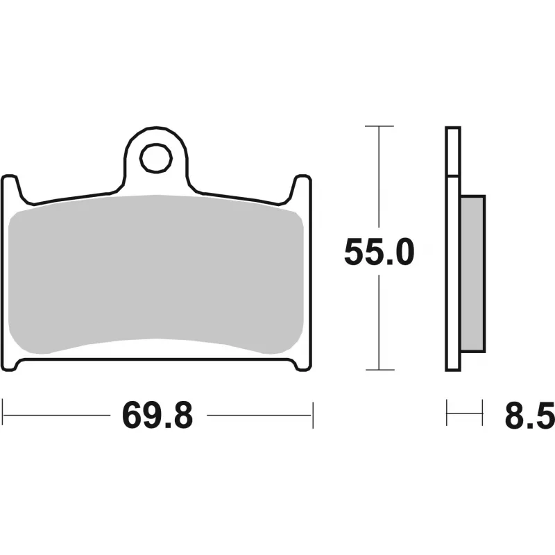 Jeu de 4 plaquettes de frein avant BREMBO 07SU1407