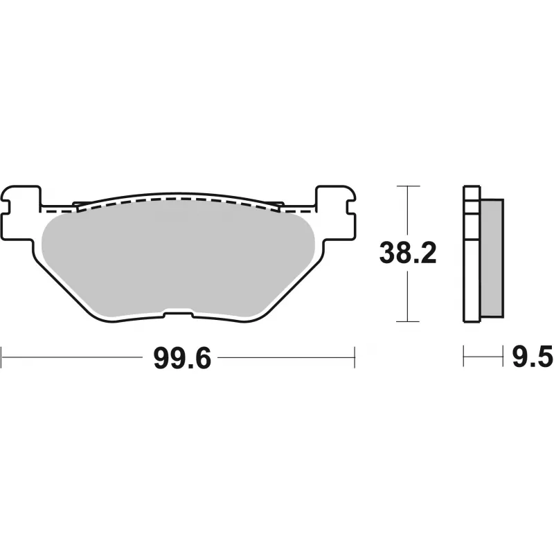 Jeu de 4 plaquettes de frein avant BREMBO 07YA3908