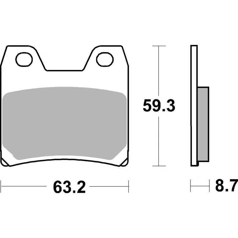 Jeu de 4 plaquettes de frein avant BREMBO 07YA4007