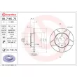 Jeu de 2 disques de frein arrière BREMBO 08.7165.75 - Visuel 2