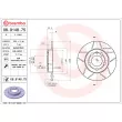 Jeu de 2 disques de frein arrière BREMBO 08.9148.75 - Visuel 2