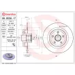 Jeu de 2 disques de frein arrière BREMBO 08.9558.17 - Visuel 2