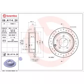 Jeu de 2 disques de frein avant BREMBO