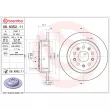 Jeu de 2 disques de frein arrière BREMBO 08.N352.11 - Visuel 2
