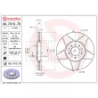 Jeu de 2 disques de frein avant BREMBO 09.7010.76 - Visuel 2