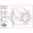 Jeu de 2 disques de frein arrière BREMBO 09.7702.75 - Visuel 2