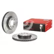 Jeu de 2 disques de frein avant BREMBO 09.8303.75 - Visuel 1