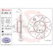 Jeu de 2 disques de frein avant BREMBO 09.9923.1S - Visuel 2