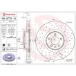 Jeu de 2 disques de frein avant BREMBO 09.A773.1X - Visuel 2