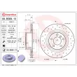Jeu de 2 disques de frein arrière BREMBO 09.B569.1X - Visuel 2