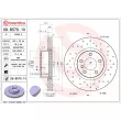 Jeu de 2 disques de frein avant BREMBO 09.B570.1X - Visuel 2