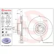 Jeu de 2 disques de frein avant BREMBO 09.B980.11 - Visuel 2